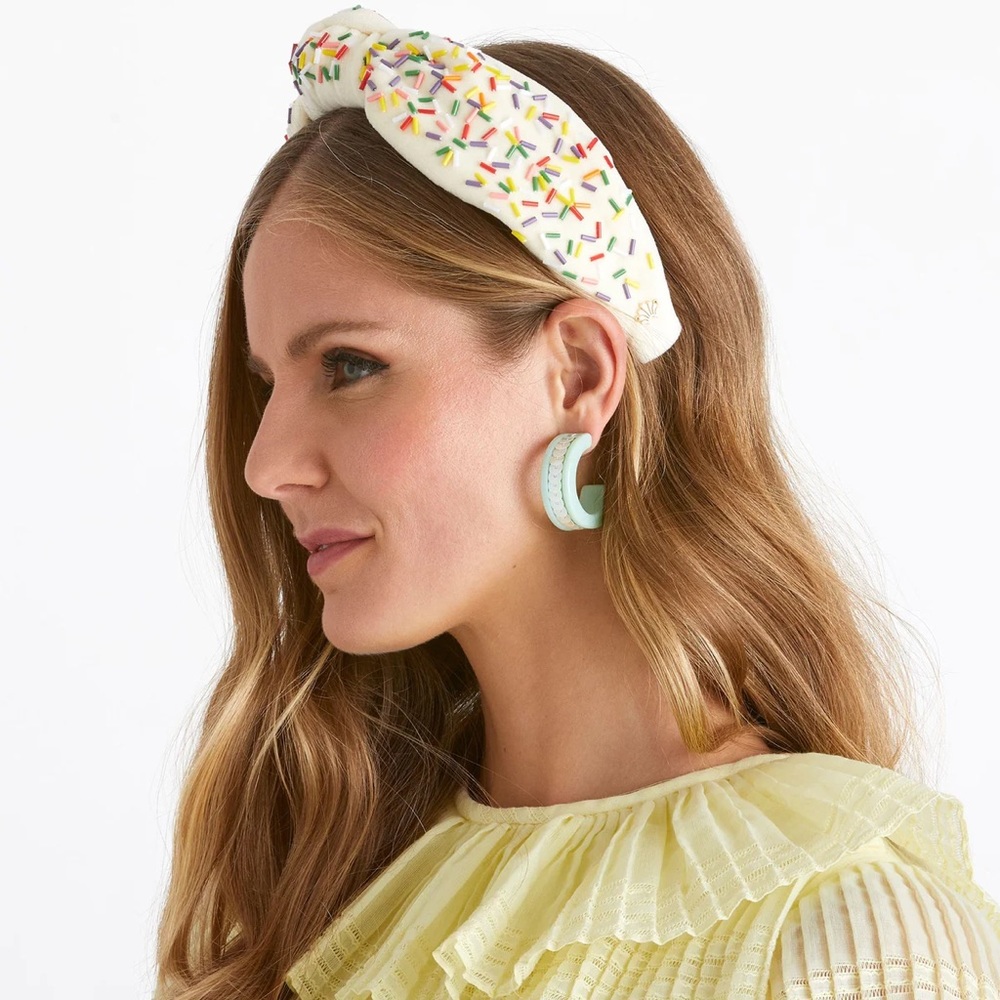 NWT Lele Sadoughi Sprinkle Buttercream Birthday Cake Headband